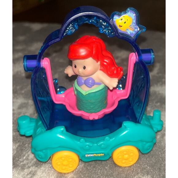 Fisher-Price Little People Disney Princess Parade Arial & Flounder's Float - Picture 1 of 4